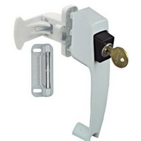 NATIONAL MFG/SPECTRUM BRANDS HHI WHT Push Latch Key Lock N213-124